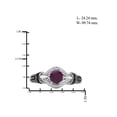 thumbnail image 4 of 1 1/5 Carat T.G.W. Ruby And 1/20 Carat T.W. White Diamond Sterling Silver Ring, 4 of 4