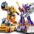 thumbnail image 3 of Transformers Toy Model, Car Diamond Robot, Bumblebee Dinosaur Steel Rope Hand Toy-sebneei, 3 of 4