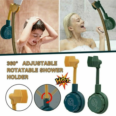 

Amerteer Shower Head Holder Wall Mounted Universal Wall mounted Shower Head Holder Bracket Adjustable Home Bathroom