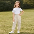 thumbnail image 6 of Qodauz Boys Cargo Sweatpants Lightweight Casual Jogger Baggy Elastic Bottom Athletic Pants with Multi Pockets 3-13 Years 10-11 Years, 6 of 9