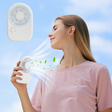 

100Fens Mini Portable Fan Powerful Handheld Fan Rechargeable 3 Speed Adjustable Built In Battery Extra Long Life Small Handheld Fan For Girls Kids Indoor Outdoor