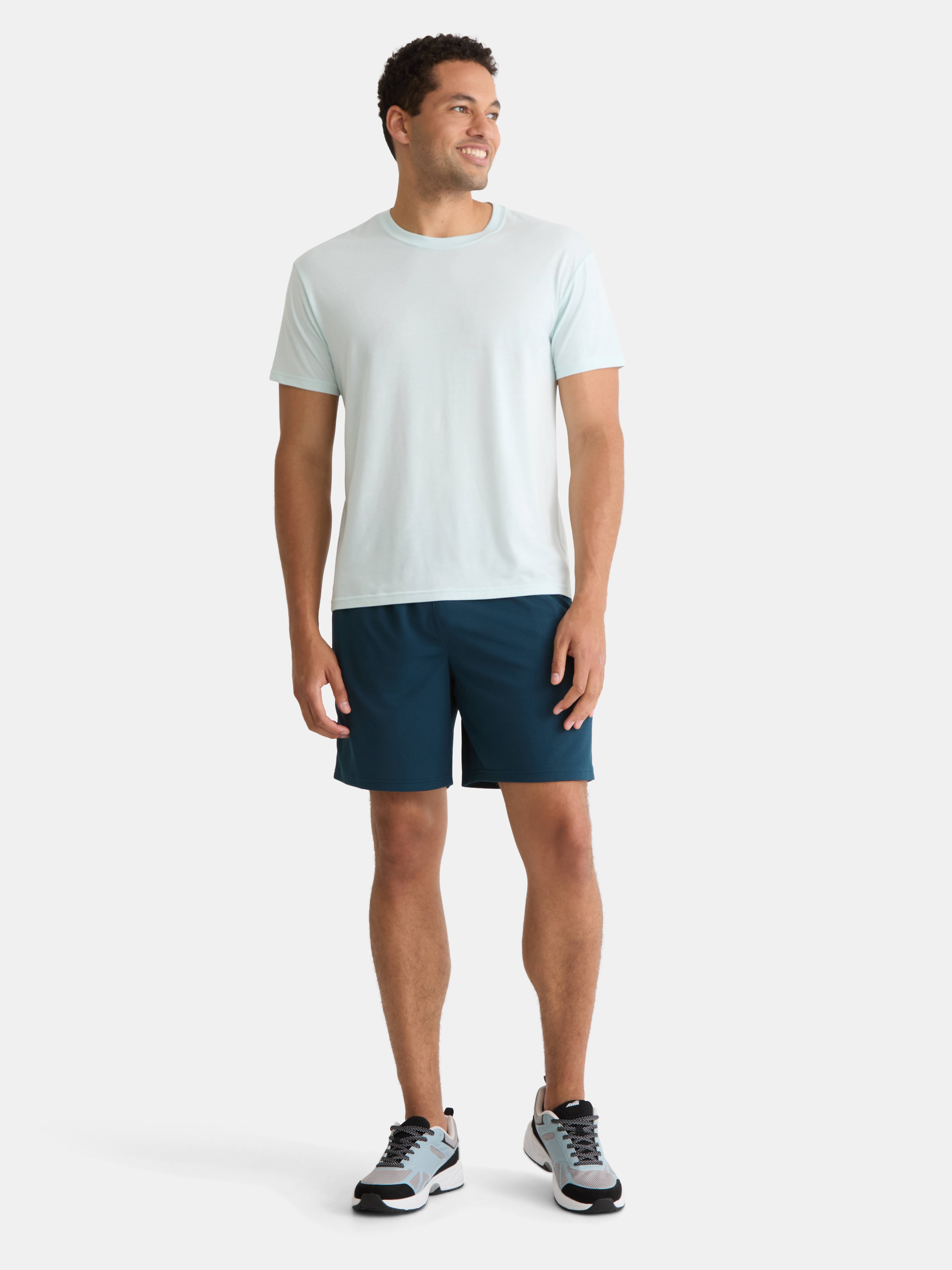 Athletic Works Men's and Big Men's Mesh Shorts, 7" Inseam, Sizes S-5XL