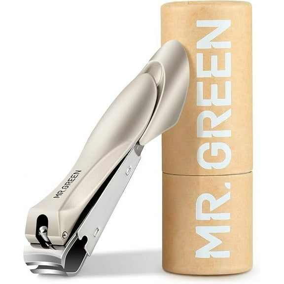 MR.GREEN Nail Clippers Stainless Steel Anti Splash Fingernail Cutter Manicure Tools Bionics Design Pedicure Scissor Nail Trimmer (Nail Clipper (Medium))