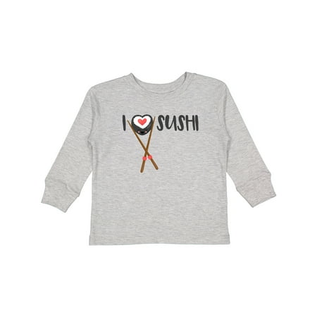 

Inktastic Kawaii I Love Sushi Gift Toddler Boy or Toddler Girl Long Sleeve T-Shirt