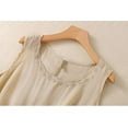 thumbnail image 4 of Weikingp Polyester Tank Tops For Women Womens Tops Casual Womens Camisole Tank Tops Camisole Tops For Women Womens Tank Top With Built In Bra Beige L, 4 of 7