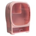thumbnail image 1 of Organizador de maquillaje Caja de maquillaje a prueba de polvo montada en la rosado Zulema Organizador de almacenamiento, 1 of 7