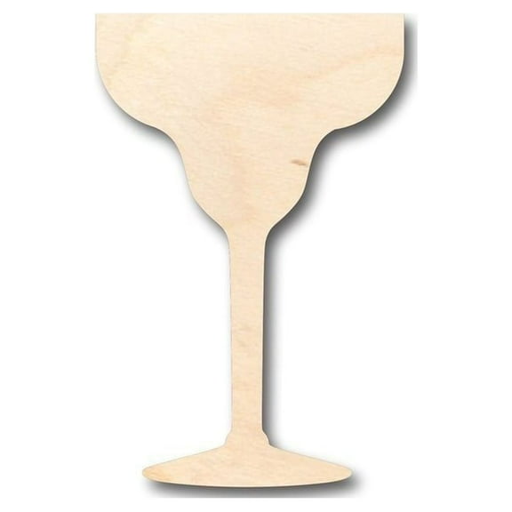 Unfinished Wood Margarita Shape - Bar - Craft - up to 46" DIY 5" / 1/8"