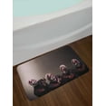 thumbnail image 2 of Wizard Bath Mat, Bloody Faces with Bandage of Screaming Zombie Looks Scary Spooky Dark Art Pattern, Non-Slip Plush Mat Bathroom Kitchen Laundry Room Decor, 29.5 X 17.5 Inches, Black, Ambesonne, 2 of 2