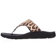 thumbnail image 4 of Womens Sabara by Revitalign Shoreline T-Strap Arch Support Flip Flop Sandals - Leopard, 4 of 6