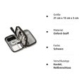 thumbnail image 4 of All-In-One Accessory Storage, Compact Size Design Double Layers Storage Bag for Electronics, Cables, and Chargers, Portable Cable Organizer in Waterproof Travel Cord Organizer Style, 4 of 7