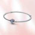 thumbnail image 1 of Pulsera de plata de ley 925 auténtica para mujer, brazalete de ratón de disney, pulsera de puntada, abalorio original, joyería de moda, 1 of 4