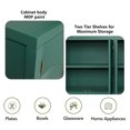 thumbnail image 6 of MDQMD 59'' Carved Green Sideboard,Modern Buffet Cabinet with Storage for Living Room,Fluted Sideboard with Metal Handle Metal Handle, 6 of 8
