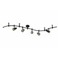 thumbnail image 2 of Catalina Lighting Lunar Flex Track 5-Light Dimmable LED Track Light with 8' Adjustable Track Rail Modern Light Fixture for Kitchen, Living Room, Bedroom, or Office, 3000K, Black, 2 of 4
