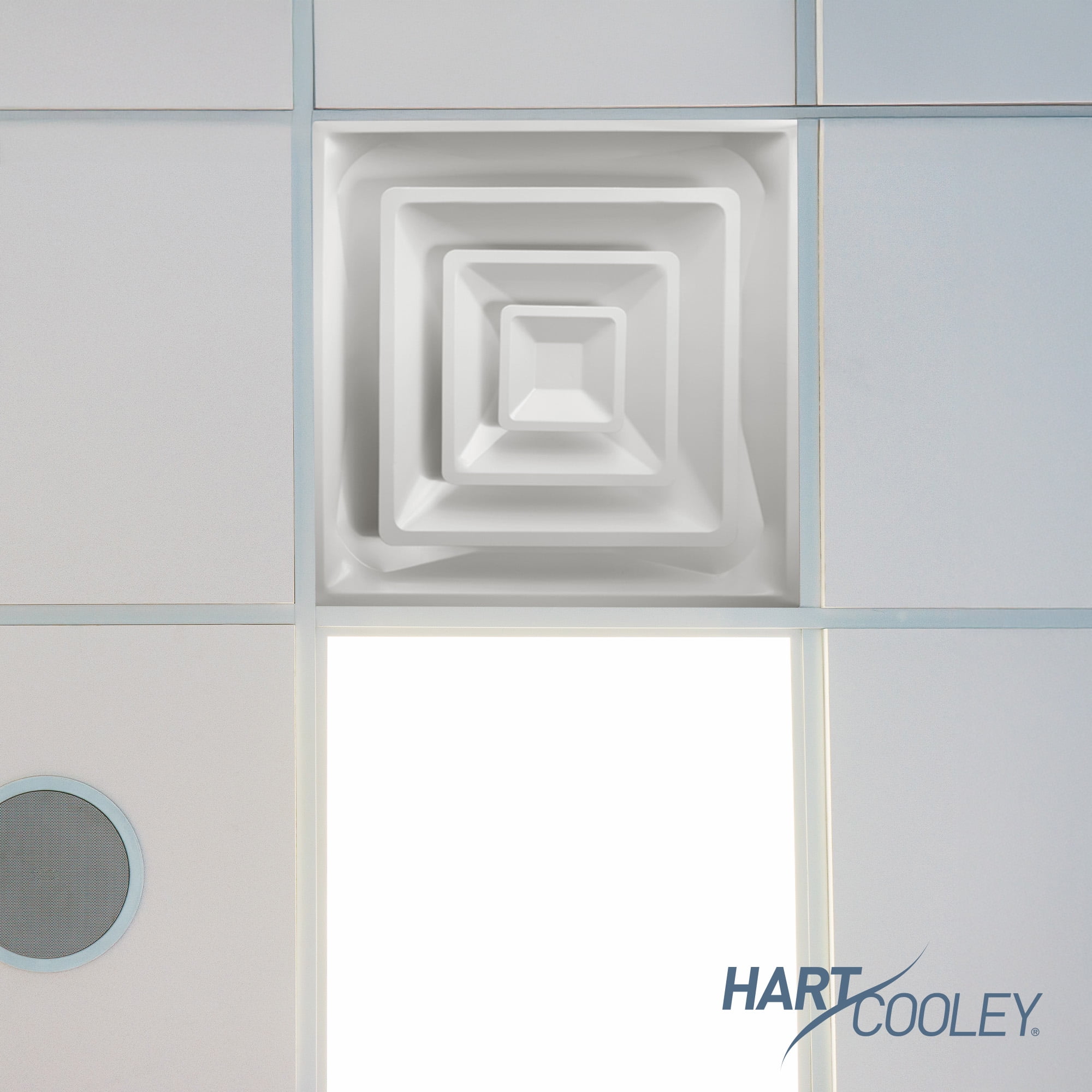 Hart & Cooley Steel 4-Way Diffuse with 3 Cone Design and 6 Inch Fixed Collar