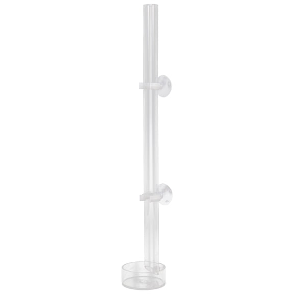 EXHUMKY Aquarium Feeding Equipment Streamlined Horn Shape Acrylic 1Set 2.4X2.4X0.9In