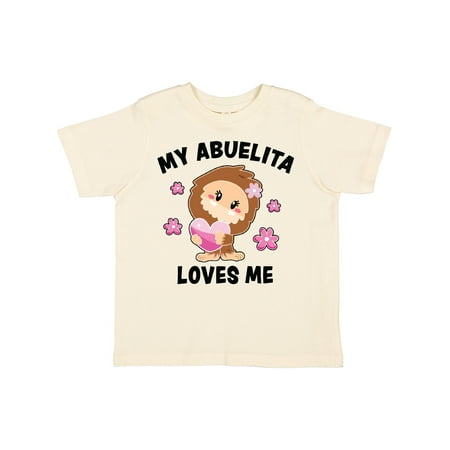 

Inktastic My Abuelita Loves Me with Bigfoot Girls Toddler T-Shirt