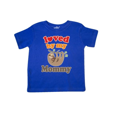 

Inktastic Mommy Loves Me Baby Sloth Gift Toddler Boy or Toddler Girl T-Shirt