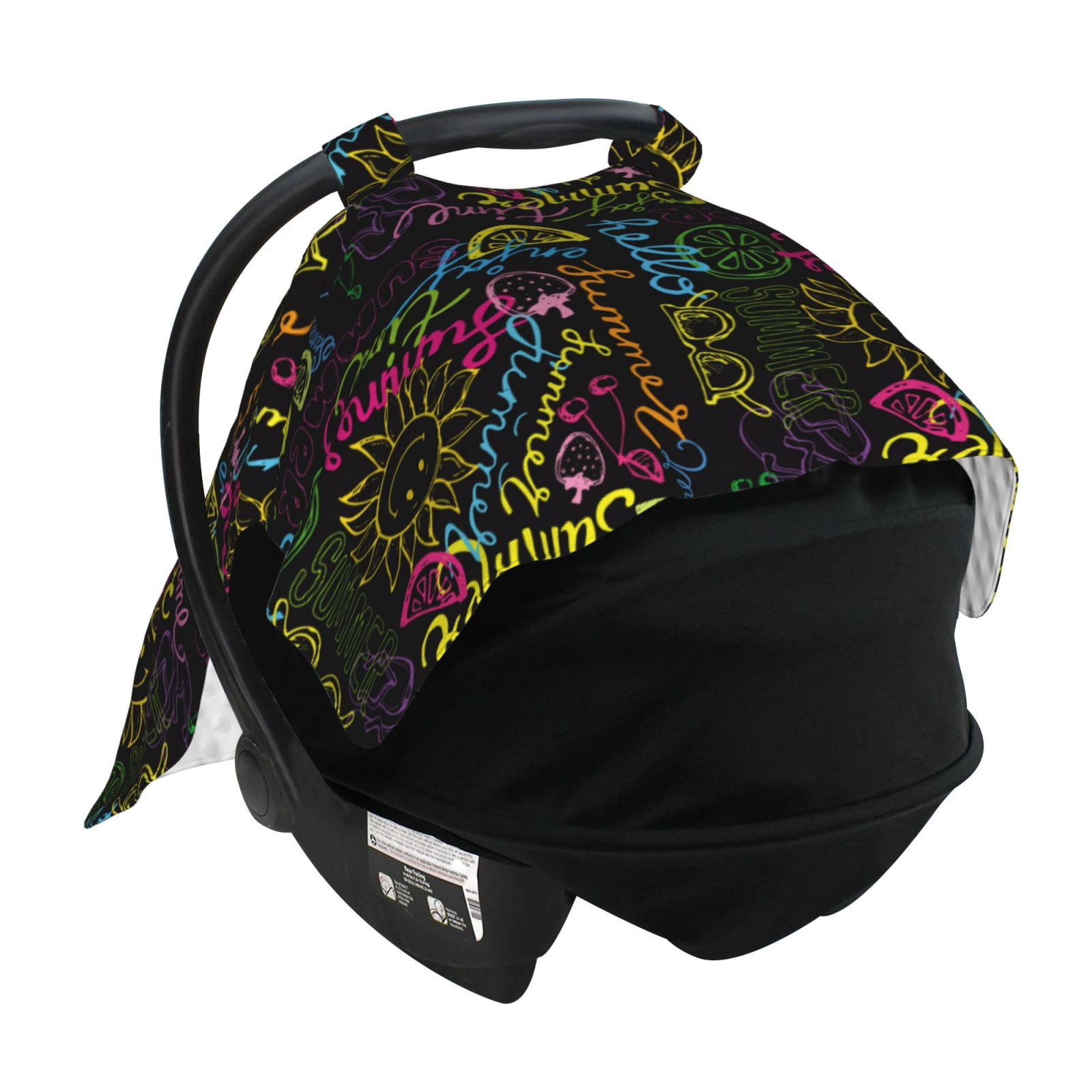 Car Seat Cover Baby - Color Summer Breathable Infant Car Seat Cover for Baby Carseat, Lightweight Comfort Baby Essentials Must Haves Newborn Stuff for Girl Boy