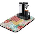 thumbnail image 1 of Washable Quick Dish Drying Mats Non-Slip Coffee Maker Mat For Kitchen Counter Home Coffee Bar Pad 19.5''''x12'''', black-1, 1 of 5