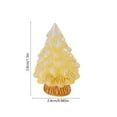 thumbnail image 3 of Lilgiuy Mini Christmas Tree Ornaments, Multicolor Luminous Christmas Tree, Miniature Christmas Tree Tabletop Decoration, Xmas Tree Gifts for Your Family or Friends ,1.5"x0.945", Yellow, 3 of 6