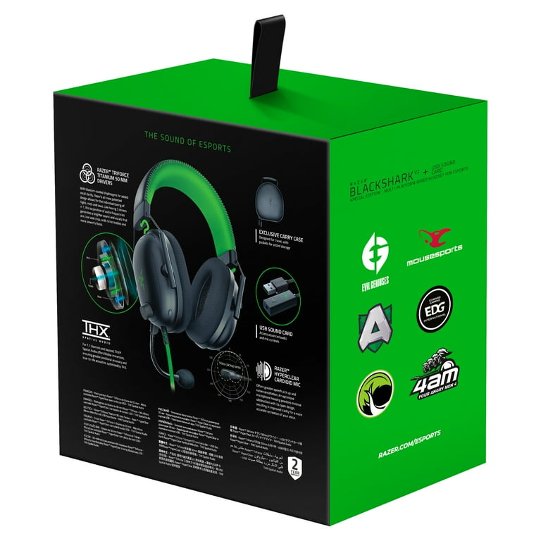 Razer BlackShark V2 SE Wired Gaming Headset for PC, PS4, PS5, Xbox One,  Xbox Series X|S, Nintendo Switch, Black