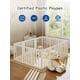 thumbnail image 5 of Baby Playpen VBABY para bebés y niños pequeños, 12 paneles blancos, 5 of 7