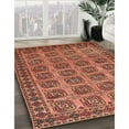 thumbnail image 3 of Ahgly Company Machine Washable Indoor Square Traditional Brown Red Area Rugs, 3' Square, 3 of 7