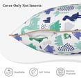 thumbnail image 3 of KLL Dinosaur Decorative Throw Pillow Covers Velvet Soft for Couch Sofa Bedroom Living Room Outdoor (No pillow core)- 20"x20", 3 of 5