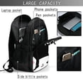 thumbnail image 4 of Balery Cat Meow Mochila con carga USB para hombre y mujer - Mochila impermeable y antirrobo para laptop con puerto USB para viajes, trabajo, 4 of 7