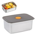 thumbnail image 4 of Shoreew Lunch Box with Lid Stackable Snack Containers Leak-proof Stainless Steel Food Container for Fruits Vegetables Nuts, 4 of 7