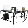 thumbnail image 4 of SALE CLEARANCE L Shaped Gaming Desk with Shelves 65 Inch Reversible Corner Computer Desk or 2 Person Long Table for Home Office Large Writing Storage Workstation, 4 of 7