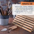 thumbnail image 5 of U.S. Art Supply Caja de almacenamiento para marcadores de bolígrafos pastel de madera de artista con 6 cajones - Construcción de madera dura de olmo 5 compartimentos por cajón - Ideal para pasteles, b, 5 of 5