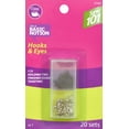 thumbnail image 2 of Dritz Sew 101 Hooks & Eyes 20/Pkg-Black & Nickel, 2 of 2