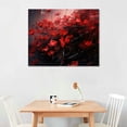 thumbnail image 2 of COMIO Poppy Wall Art, Big Red Poppies Canvas Wall Decor, Red Black Gray 2 Piece Print Pictures, Dining Room Kitchen Framed Artwork, Bathroom Poster Decoration Gift, 2 of 4