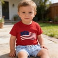 thumbnail image 3 of KDFJPTH Toddlers Outfits Sets Patriotic Boys 2 Piece Independence Day Celebrations Holiday Festivities Kids Clothing Sets, 3 of 3