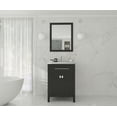 thumbnail image 2 of Wimbledon 24" Espresso Bathroom Vanity with White Stripes Marble Countertop, 2 of 5