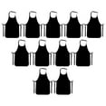 thumbnail image 5 of 11pcs Unisex Disposable Aprons Thickened Oil Proof Antifouling Non-woven Fabric Apron for Cooking Painting Activities (Black), 5 of 10