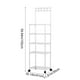 thumbnail image 3 of Carrito de cocina de 5 niveles con ruedas, organizador multiusos para cocina, baño y sala de estar, color blanco o negro., 3 of 6
