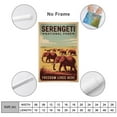 thumbnail image 2 of Freedom Lives Here Serengeti National Park Retro Travel Poster Vintage Inspirational Wall Art Print for Meditation Room Classroom Office Canvas Poster, 2 of 8