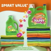 Gain Liquid Laundry Detergent, Hibiscus Hula Scent, 154 fl oz, 107 Loads, HE