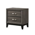 thumbnail image 4 of Contemporary 3pc Full Size Bedroom Set Bed Chest Nightstand Gray Finish Wooden Furniture, 4 of 5