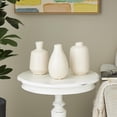 thumbnail image 2 of DecMode 5"W, 8"H Cream Ceramic Vase with Varying Shapes, Set of 3, 2 of 12