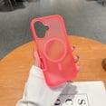 thumbnail image 4 of Allytechgroup Magnetic Translucent Back Case Cover for Apple iPhone 16 Plus, Rugged Bumper Heavy Duty Shockproof Anti-Scratch Protective Stylish Phone Case for Women Men, Rose, 4 of 8