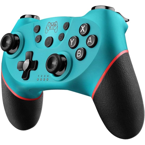 Mando Compatible Switch, Mandos Compatible Switch/Switch Lite/Switch OLED con Wake Up, Mando Pro Controller Mando pc con Gyro Axis/Dual Shock/Función Turbo y Captura de Pantalla(verde)
