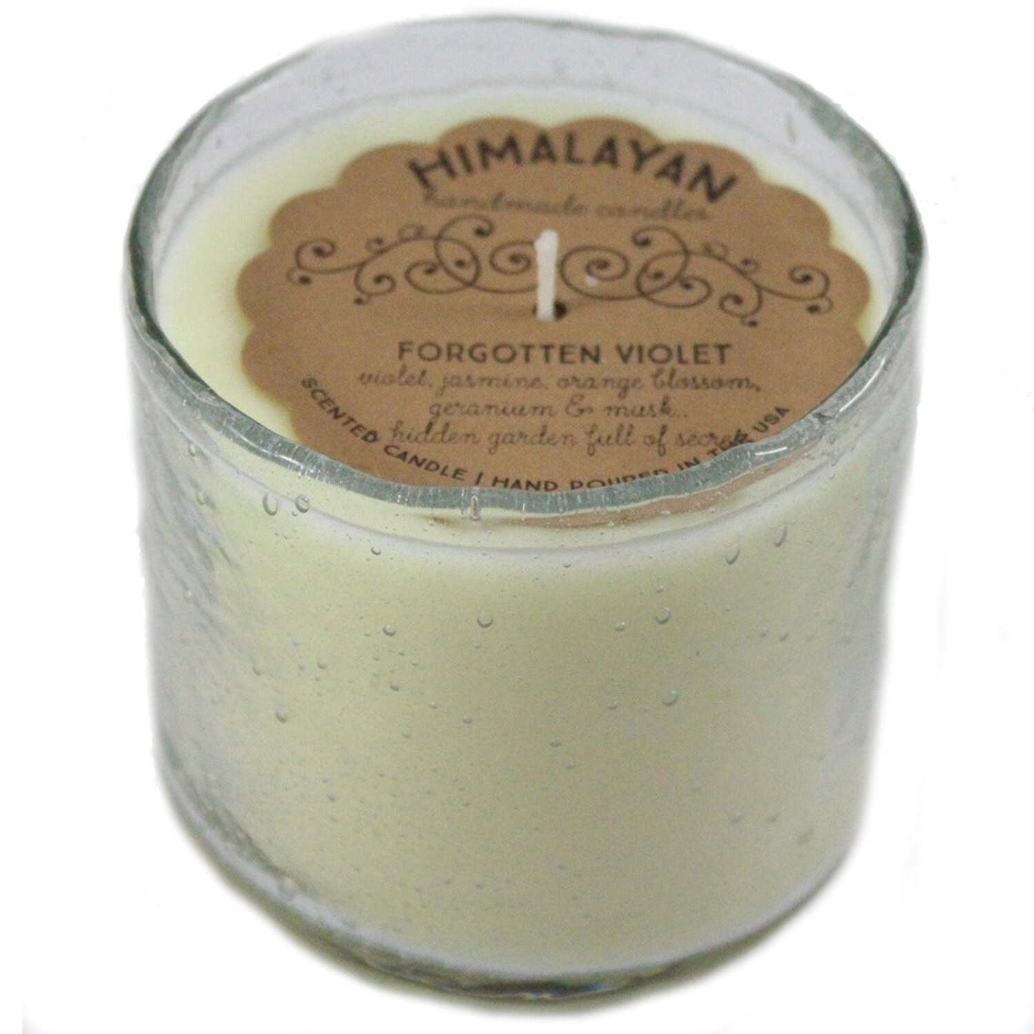 Scented Jar Candle - Himalayan Bubbled Glass Tumbler Scented Jar Candle