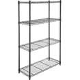 thumbnail image 1 of 5-Shelf Adjustable, Heavy Duty Storage Shelving Unit on 4'' Wheel Casters, Metal Organizer Wire Rack, Black (30L x 14W x 64.75H), 1 of 5