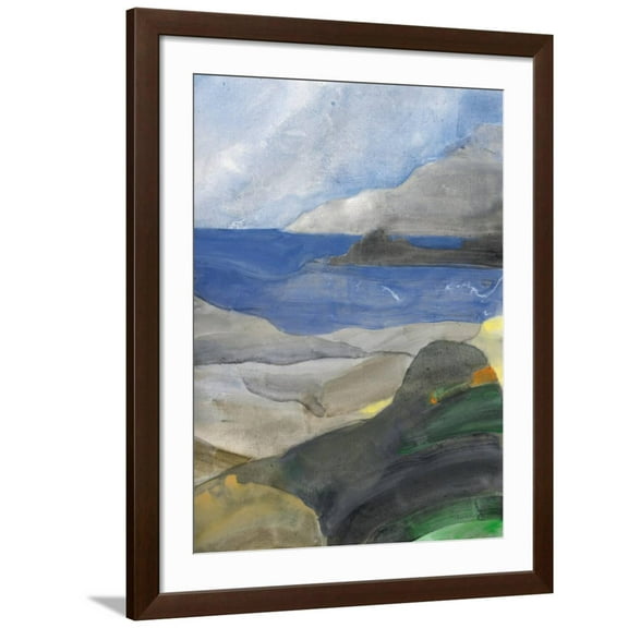 Art.com Above the Bay II Art Print by Albena Hristova, Brown Frame Wall Art, 32" x 40"