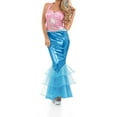 thumbnail image 1 of Gupgi Robe Sirène pour Femmes Costume Cosplay Halloween Robe à Sequins Col Halter Queue de Poisson, 1 of 9