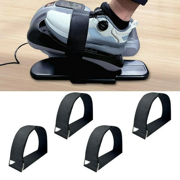 4 Pcs Ellipse Leg Exerciser Machine Pedal Straps, Suitable for Under Desk Elliptical Peddler Foot & Leg Pedal Exercixer for Fitness Home Sports Accessories