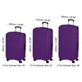 thumbnail image 2 of Uxcell Elastic Silk Travel Luggage Cover, Washable Protective Suitcase Protector Bag Purple for 28 Inch Wheeled Suitcase, 2 of 5